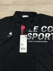 ♪ルコックスポルティフ le coq sportif 半袖ポロシャツ サイズXO NVYネイビー QMMSJA42AM 未使用タグ付き♪