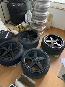 幻の1P work エクイップ 17インチ 9J +37 ワーク equip ドリケツ 205/40r17 SSR weds RAYS ホイール スタンス ヘラフラ JDM USDM 114.3 5穴