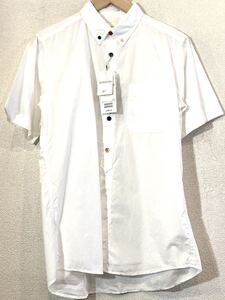 BEAMS★シャツ★マルチカラー★ボタンダウン★無地★コットン生地★ビームス★定価10,780円★タグ付き未使用★ホワイト★白