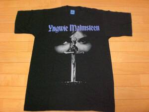 ビンテージ 90s YNGWIE MALMSTEEN イングウェイ マルムスティーン Tシャツ SKID ROW GUNS N