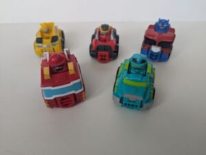 Playskool Heroes Transformers Rescue Bots Academy 5 Mini Converting Flip Racers 海外 即決