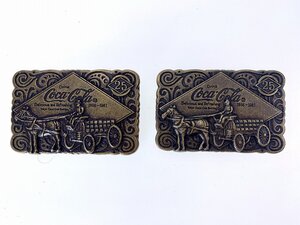 コカコーラベルトバックル25周記念品 2点セット[03-4606