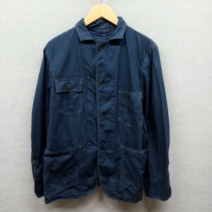 F376 UNITED ARROWS green label relaxing ユナイテッドアローズ グリーンレーベルリラクシング シャツ ジャケット 長袖 ネイビー L 綿