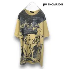 ②◼️ JIM THOMPSON  Tシャツ　デザイン　プルオーバー　総柄