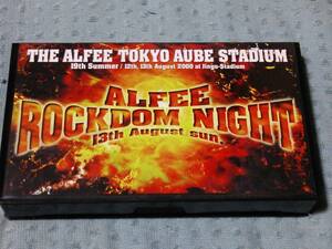 即決VHSビデオ THE ALFEE(アルフィー) ROCKDOM NIGHT ビデオパンフレット