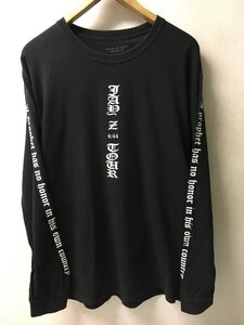 ◆FEAR OF GOD フィア―オブゴッド JAY-Z Forum L/S T-Shirt　ロングスリーブ Tシャツ サイズ 黒系 サイズL