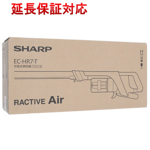 【新品(開封のみ・箱きず・やぶれ)】 SHARP コードレススティック掃除機 RACTIVE Air EC-HR7-T ブラウン [管理:1100058455]