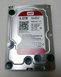 WD Red WD40EFRX 68WT0N0 4TB 3.5型 Western Digital SATA 内蔵HDD 4000GB 4.0TB ウエスタンデジタル【ジャンク】