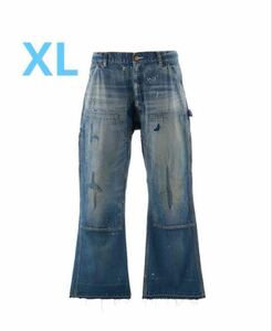 SAINT M×××××× セントマイケル 24AW DENIM DOUBLE KNEE SM-YS1-0000-066 　XL　デニム