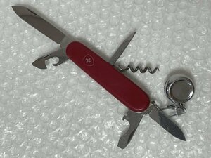 VICTORINOX ビクトリノックス マルチツール スイス製 レッド 赤 ナイフ コルク 栓抜き 缶切り ドライバ等 おまけクリップ付 キャンプ 松998