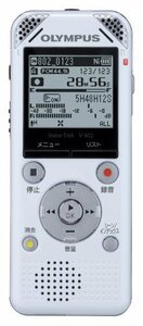 【中古】OLYMPUS ICレコーダー VoiceTrek 4GB リニアPCM対応 FMチューナー付 WHT ホワイト V-802