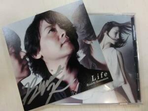 貴重！河村隆一CDアルバムLIFE直筆サイン入りジャケ付きLUNA SEAルナシー希少アナザージャケット