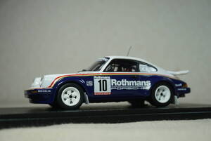 1/43 タバコデカール加工 ベギン ツールドコルス 3位 spark Porsche 911 SC RS #10 Beguin 1985 Tour de Corse ポルシェ 911SC ロスマンズ