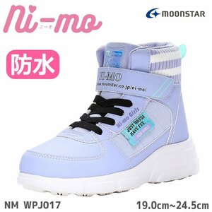 スノトレ ジュニア 女の子 NI-MO NM WPJ017 パープル ムーンスター ニーモ 防水設計 防水ブーツ スノーブーツ ウィンター 22.5cm