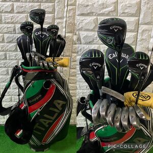 早い者勝ち☆Callaway☆キャロウェイ レーザーフィットエクストリーム等 男性用ゴルフクラブセット☆kappa製キャディバッグ付