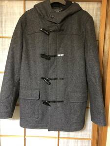 美品・メンズ・ＮＡＶＹ・ダッフルコート・グレー・サイズＬ・980円