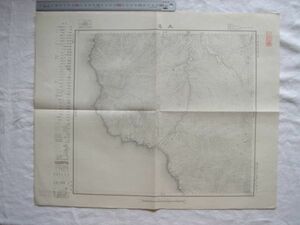 【古地図 大正 北海道】『久遠』五万分一地形図久遠3号 大正6年測図 内務省【久遠村 貝取澗村 平田内村 太櫓村】