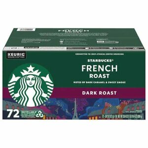 Starbucks K-Cup (72個) ダークローストの深い味わい！ （アメリカ版）スターバックス ＜フレンチロースト＞ (Keurig キューリグ)