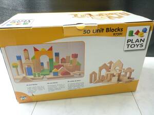 美品　Plan Toys 50 Unit Blocks　積み木　ブロック　木製