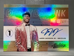 Draft Day Ink 直書/125枚 RC Auto 18-19 Panini Jaren Jackson Jr. ジャレン・ジャクソンNBA 直筆 ルーキー サイン グリズリーズ バスケ