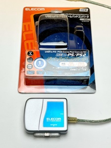 【中古】エレコム ゲームパッドコンバータ USB接続 プレステ/プレステ2コントローラ対応 1ポート JC-PS101USV