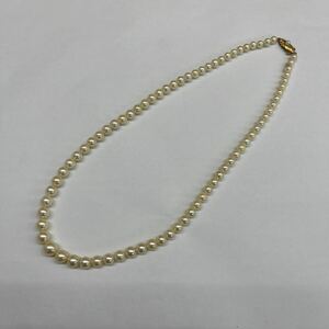 ☆194. パール ネックレス K18刻印 約26,55g アクセサリー ジュエリー jewelry pearl 