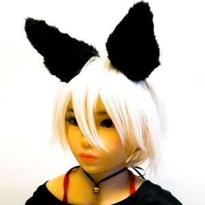 コスプレ 猫耳 ネコミミ カチューシャ　妖狐メ×僕SS 黒　衣装 メイド　猫　ネコ