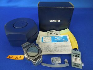 ★Ｗ―３５４★腕時計　CASIO/カシオ FKT-2000 動作不明 箱付 説明書付 データバンク デジアナ 2針 QUARTZ/クォーツ 電波時計 防水[60]