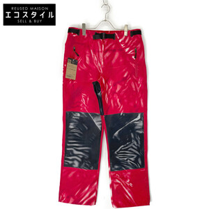 THE NORTH FACE ノースフェイス SUPREME NP02302I 23SS PC PRINTED MOUNTAIN PANT ブラック／レッド M ボトムス ポリエステル メンズ 中古