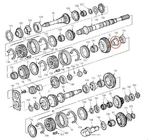 フォード マツダ製 M5R2 5速 マニュアル トランスミッション 1速 ギア スリーブ Ford MT パーツ F150/250 ブロンコ