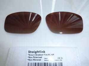 オークリー ストレートリンク用 カスタムレンズ BROWN GRADIENT 新品 Straightlink Straight link