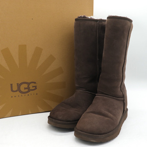 アグ ロングブーツ N5815 本革 ムートン ボア 靴 シューズ レディース 24cmサイズ ブラウン UGG