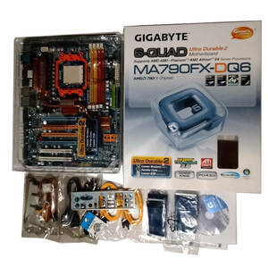 【中古】GIGABYTE GA-MA790FX-DQ6 Socket AM3 / AM2+ / AM2