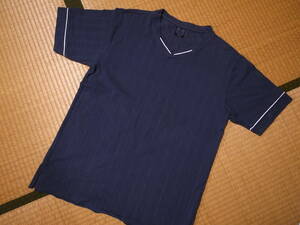 美品★HECTIC ヘクティク★Vネック カットソー Tシャツ ★濃灰★M