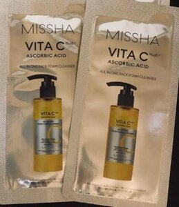 MISSHA VITA C PLUS* 泡マスク洗顔3.5ml 2包 ミシャ