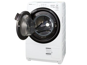 新品☆SHARP シャープ 7kgドラム式洗濯乾燥機 洗濯脱水 左開き クリスタルホワイト　送料無料169