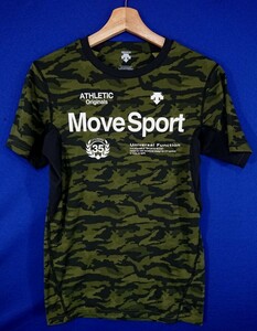 ka_6964s ★定形外 配送★ DESCENTE デサント MoveSport メンズ ストレッチ生地 迷彩 カモフラ スポーツTシャツ L