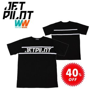 ジェットパイロット JETPILOT Tシャツ メンズ セール 40%オフ 送料無料 テープド アップ Tシャツ S20663 ブラック/ホワイト M