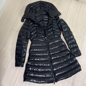 美シルエット◆美品◆MONCLER　FAUCON◆モンクレール　ダウンコート【HERMINE・エルミンヌ・ダウンジャケット・フラメッテ・moka・モカ】