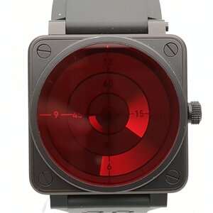 Bell＆Ross ベル&ロス BR01-92 RED RADAR RR-257/999 腕時計 自動巻き メンズ 動作品 リミテッドエディション レッド レア