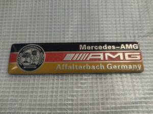 【送料無料】Mercedes-AMG エンブレムプレート 縦2.5cm×横10.2㎝　メルセデスベンツ