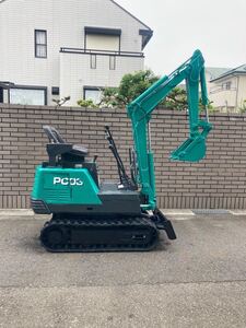 愛知県よりコマツPC03ミニユンボ800kg パタン切り替え ショベルミニ油圧ショベル ミニバックホウ 下取り可能　全国発送