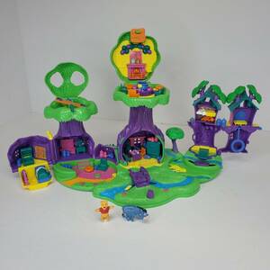 Vintage Bluebird Polly Pocket Winnie the Pooh 100 Acre Wood Playset 1998 Disney 海外 即決