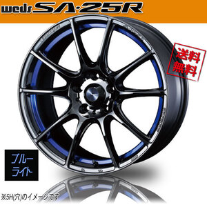 ホイール新品 4本セット WEDS Sport SA-25R BLC2 ウェッズスポーツ 17インチ 4H100 7J+50 φ65 業販4本購入で送料無料 保証書付 軽量