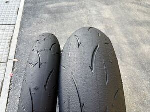 K4 バリ山 ダンロップ Dunlop D212GP 120/70R17 190/55R17 ラップ巻室内保管 スーパーコルサ パワーカップ R11 ピレリ