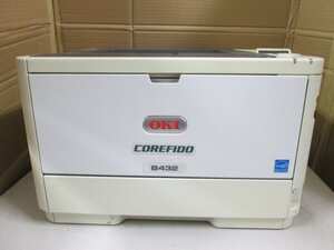 ◎【ジャンク】中古レーザープリンタ【OKI B432dnw】WIFI（無線LAN）機能付き　中古トナー/ドラム付き◎2411191