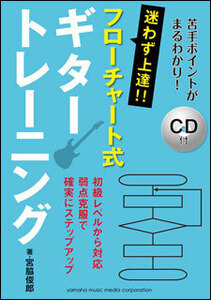 新品 教則本 ヤマハミュージックメディア 迷わず上達!! フローチャート式ギタートレーニング（CD付）(4947817256380)