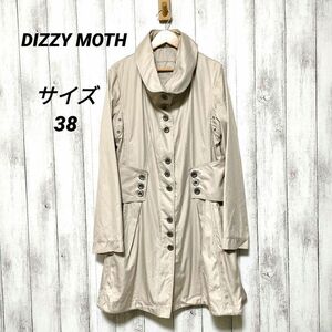 DIZZY MOTH　サイズ38　コート　ロゴボタン