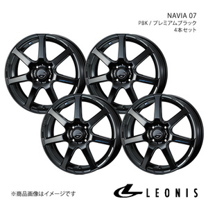 LEONIS/NAVIA 07 フィット GR1/GR2/GR3/GR4/GS4/GS6 アルミホイール4本セット【16×6.0J4-100 INSET45 PBK】0039558×4