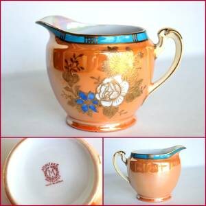 【Noritake/オールドノリタケ】1921～1941年頃/通称M-JAPAN印マロン『ラスター彩クリーマー』《中古品》日本製/アールデコ/レア/BVT3186